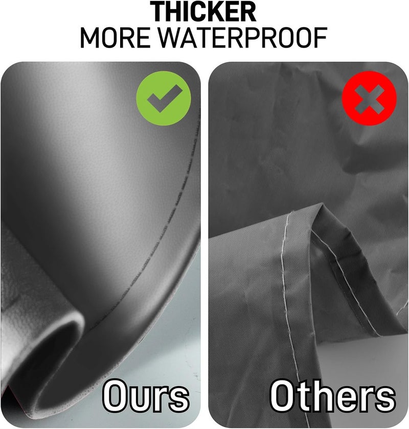 Vammcht Waterproof Apron with Comfortable Adjustable Bib Rubber Vinyl Dishwasher Heavy Duty Apron for Men Women Dishwashing - Image 3